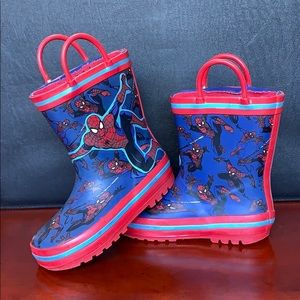 Spiderman Toddler Boy Rain Boots 8 Disney Marvel